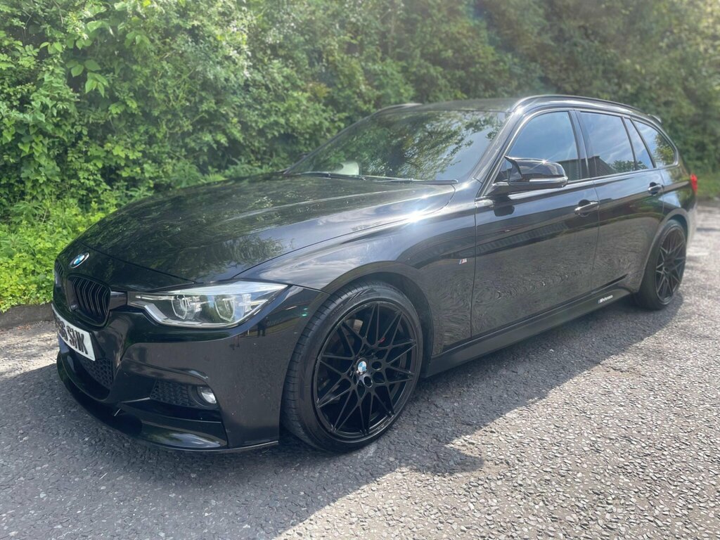 BMW 3 Series 3.0 330D M Sport Touring Euro 6 Ss K666SHK Black #3