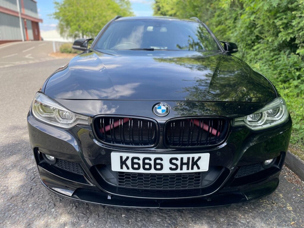 BMW 3 Series 3.0 330D M Sport Touring Euro 6 Ss K666SHK Black #2