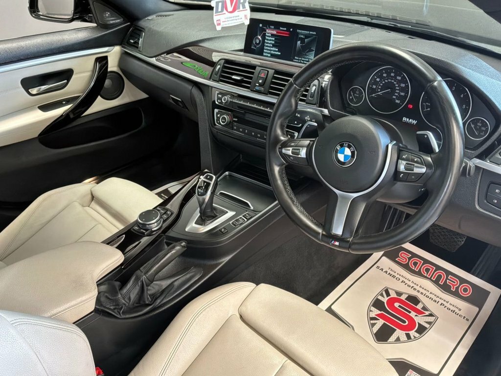 BMW 4 Series Gran Coupe 2L M Sport SD16UTH Black #5