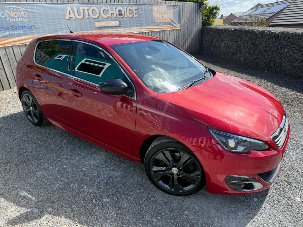 Peugeot 308 2.0 Bluehdi Gt Line Eat Euro 6 Ss KM17MVL Red #2