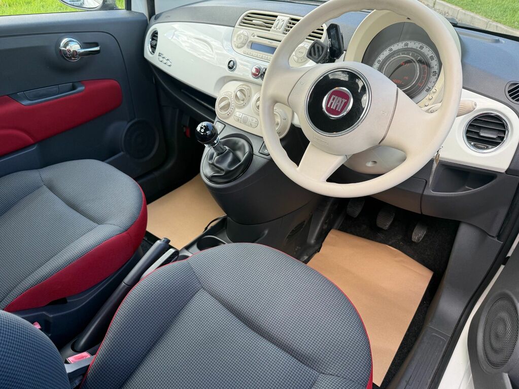 Fiat 500 2015 1.2 Pop Hatchback Euro 6 S VA64KOX White #2