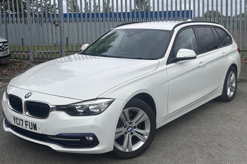 BMW 3 Series 2.0 316D Sport Touring YC17FUW White #3