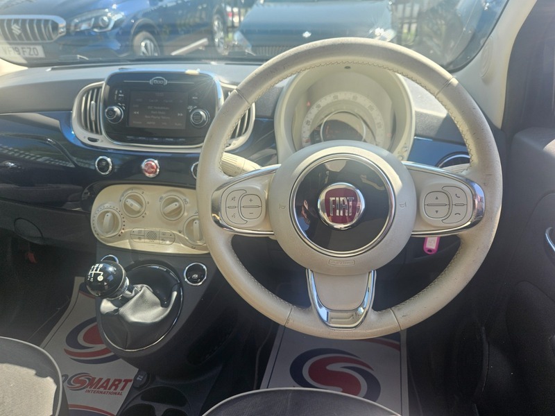 Fiat 500 1.2 Lounge Hatchback RY66HMK Blue #6