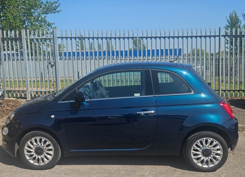 Fiat 500 1.2 Lounge Hatchback RY66HMK Blue #4