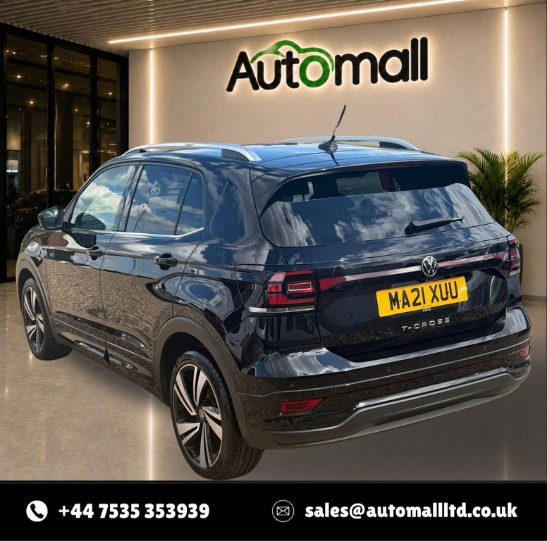Volkswagen T-Cross 1.5 Tsi Evo R-line Dsg Euro 6 Ss MA21XUU Black #4