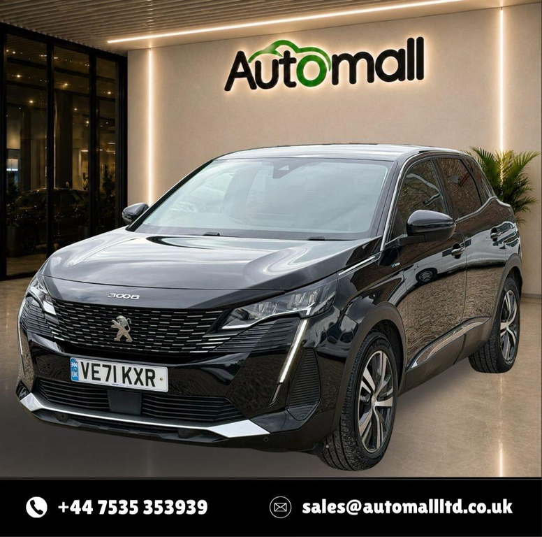 Peugeot 3008 1.6 13.2Kwh Allure E-eat Euro 6 Ss VE71KXR Black #3