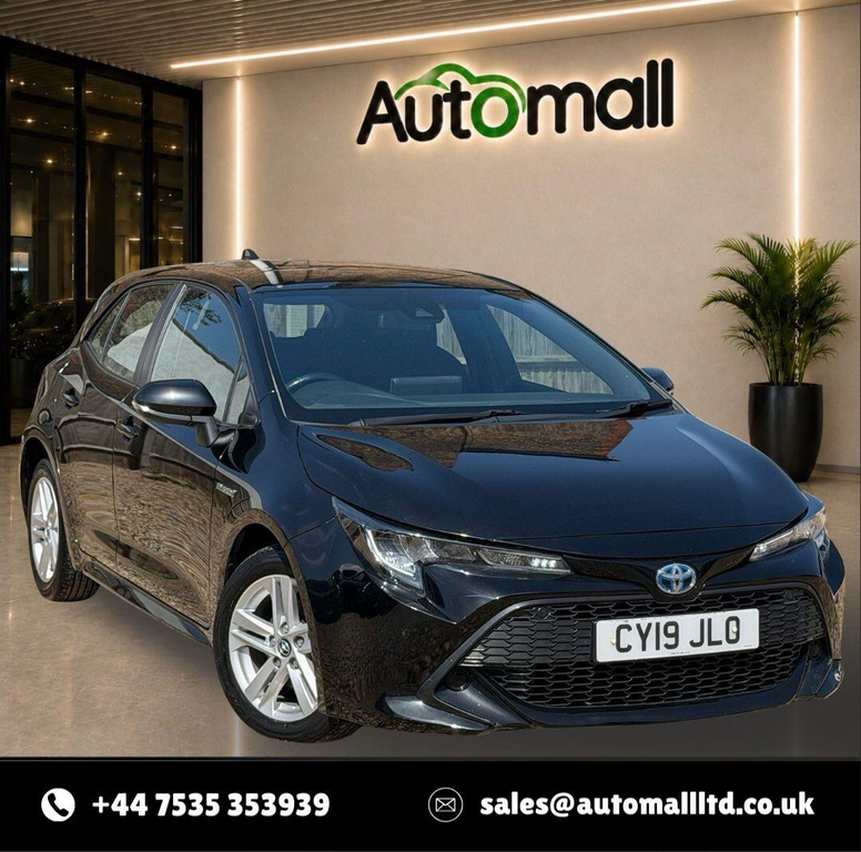 Toyota Corolla 1.8 Vvt-h Icon Tech Cvt Euro 6 Ss CY19JLO Black #5