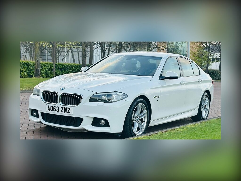 BMW 5 Series 2.0 525D M Sport Saloon Euro 6 S AO63ZWZ White #4