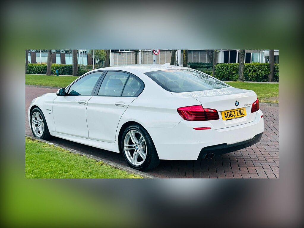 BMW 5 Series 2.0 525D M Sport Saloon Euro 6 S AO63ZWZ White #2