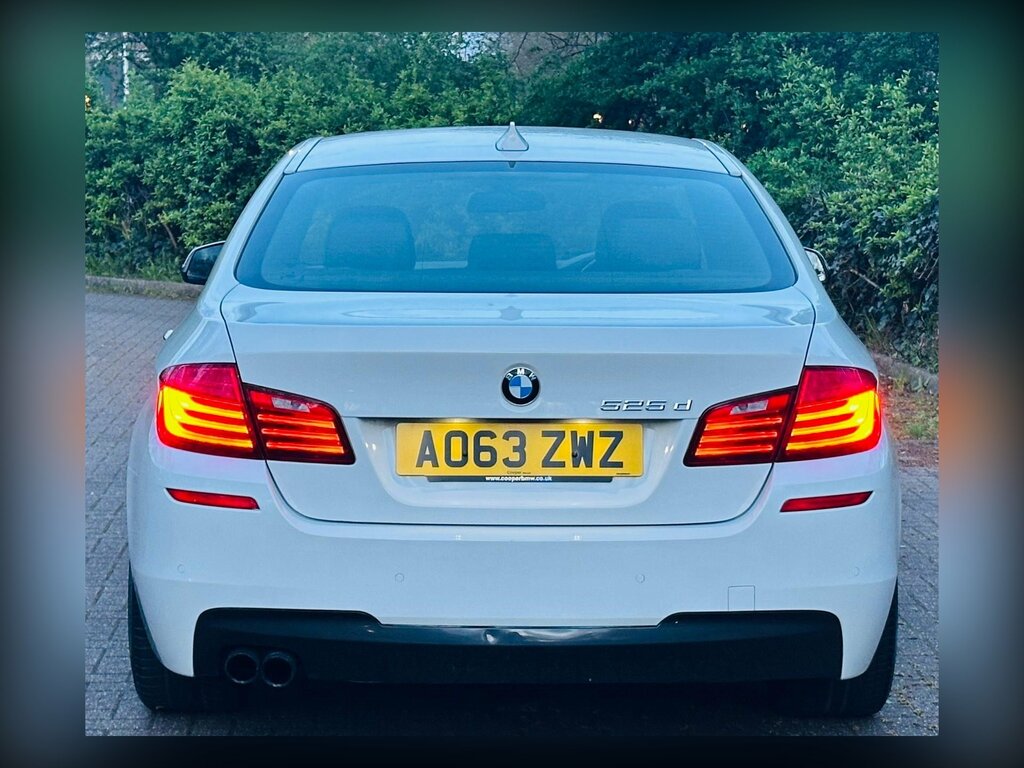 BMW 5 Series 2.0 525D M Sport Saloon Euro 6 S AO63ZWZ White #6