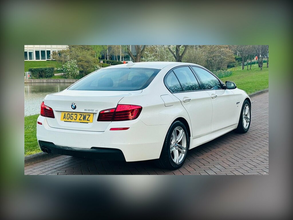 BMW 5 Series 2.0 525D M Sport Saloon Euro 6 S AO63ZWZ White #5
