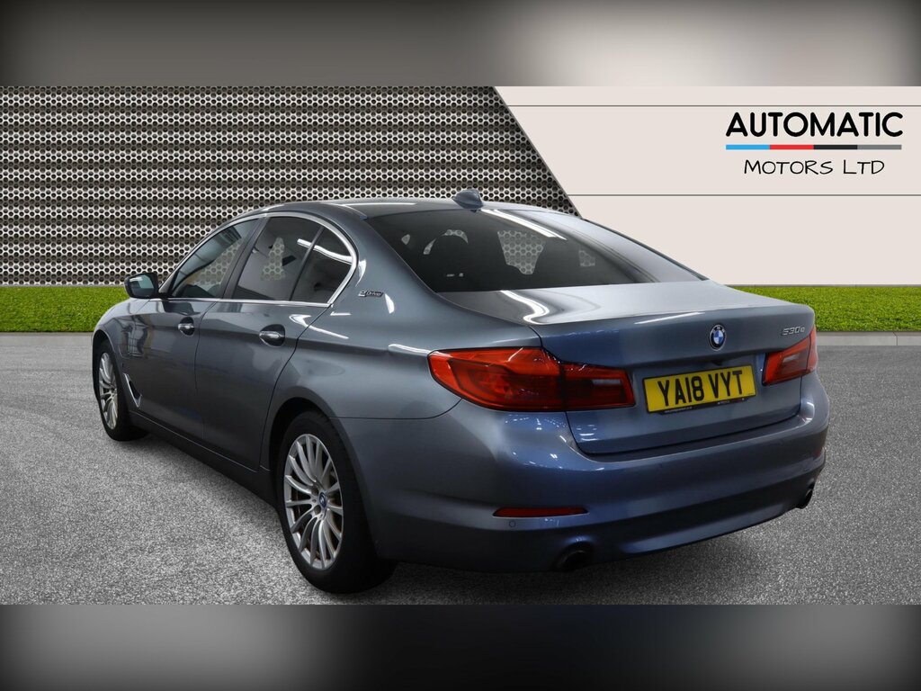 BMW 5 Series 2.0 530E 9.2Kwh Se Saloon Plug-in Hybri YA18VYT Blue #2