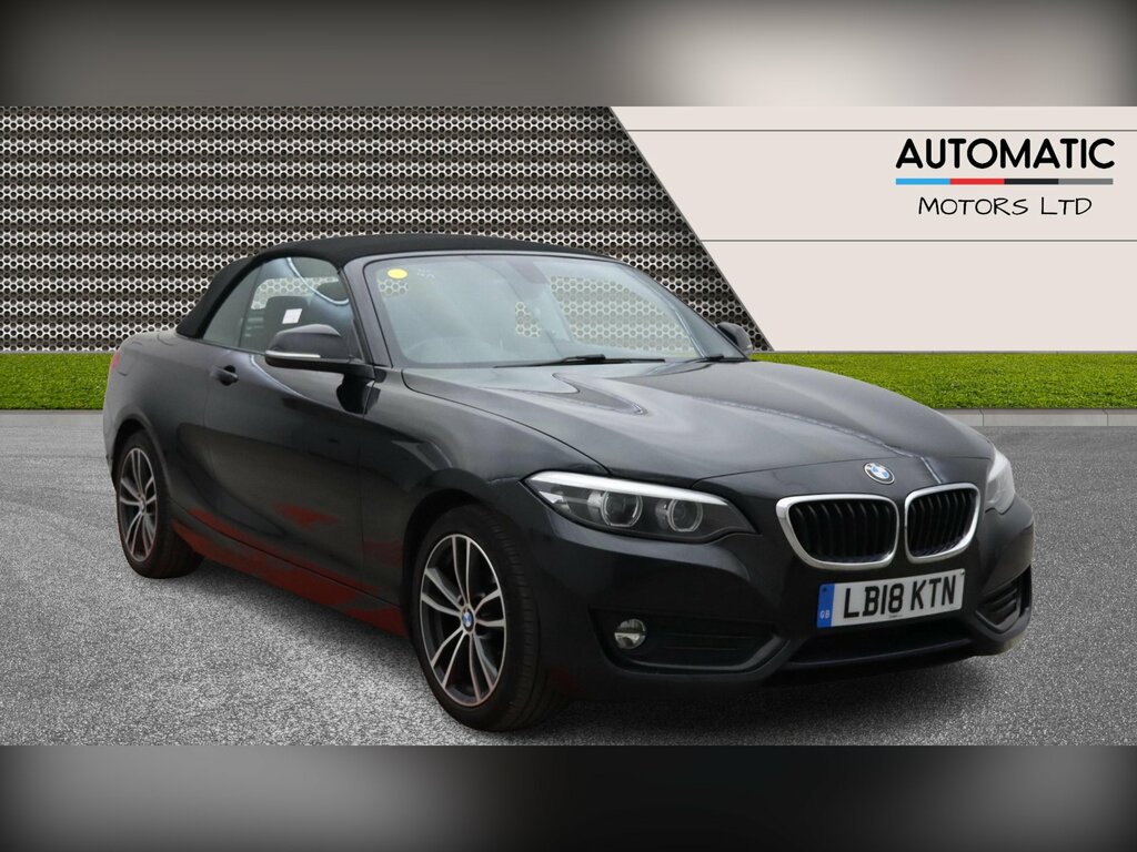 BMW 2 Series 1.5 218I Sport Convertible Euro 6 Black