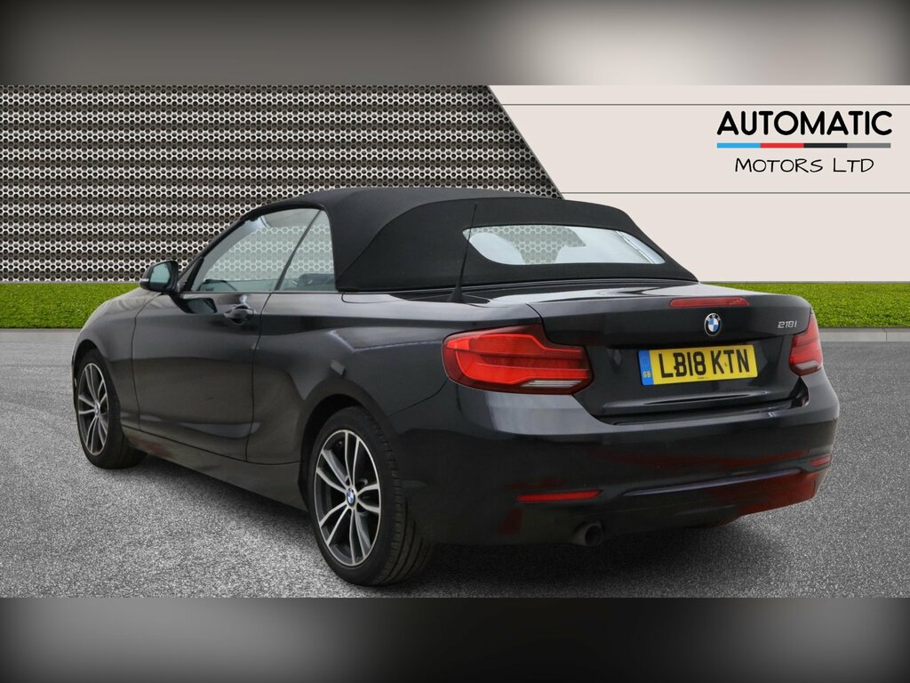 BMW 2 Series 1.5 218I Sport Convertible Euro 6 Black #2