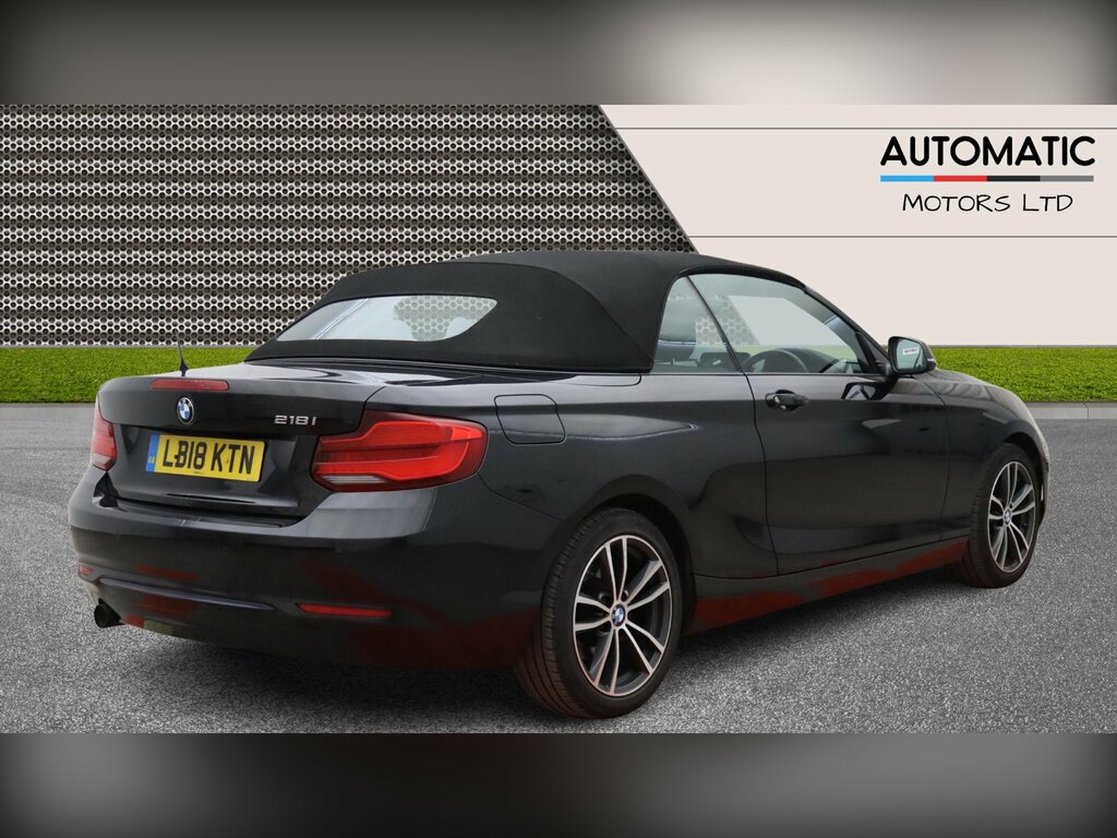BMW 2 Series 1.5 218I Sport Convertible Euro 6 Black #6
