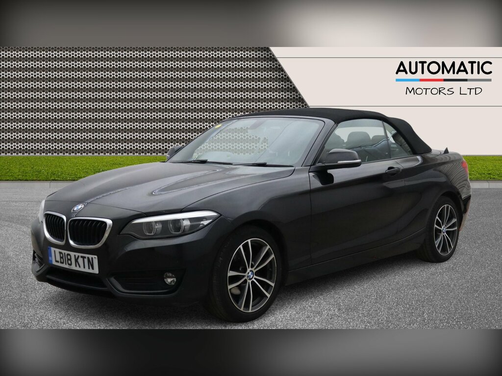 BMW 2 Series 1.5 218I Sport Convertible Euro 6 Black #5