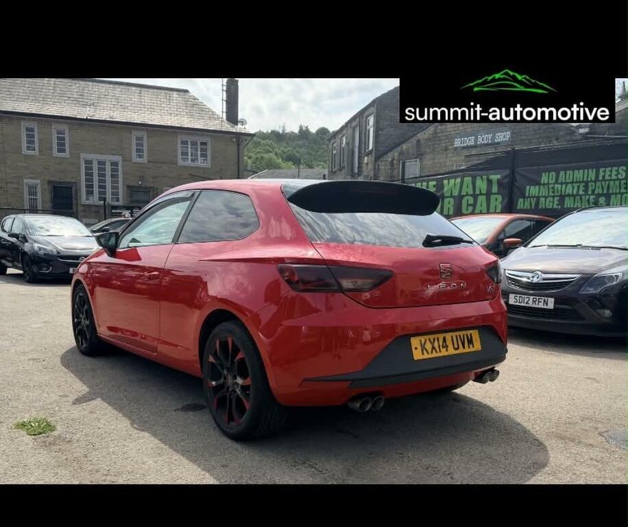Seat Leon 2.0 Tdi Cr Fr Sport Coupe Euro 5 Ss KX14UVM Red #4
