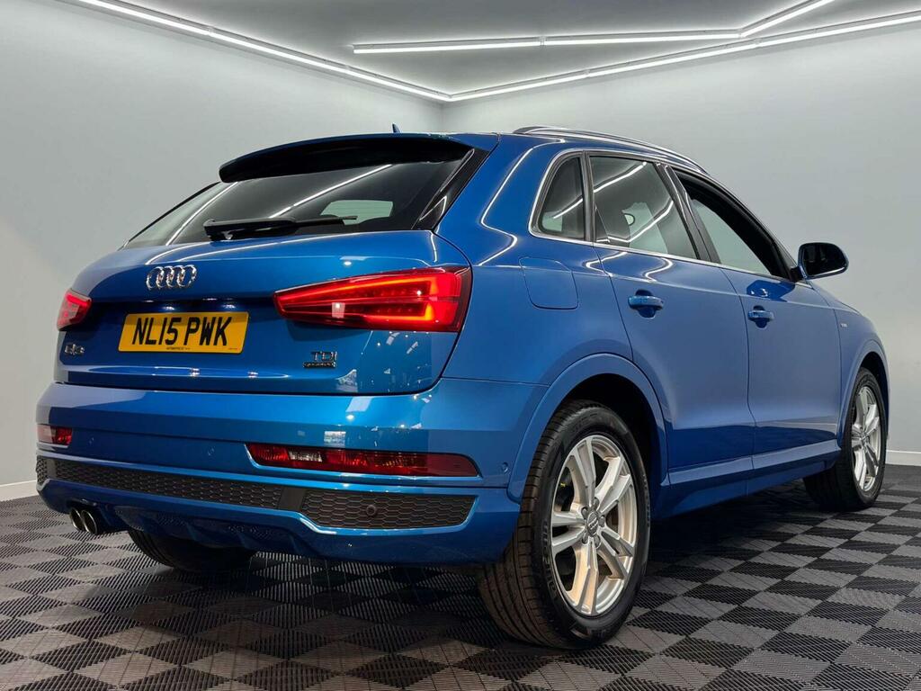 Audi Q3 2.0 Tdi S Line S Tronic Quattro Euro 6 Ss NL15PWK Blue #3