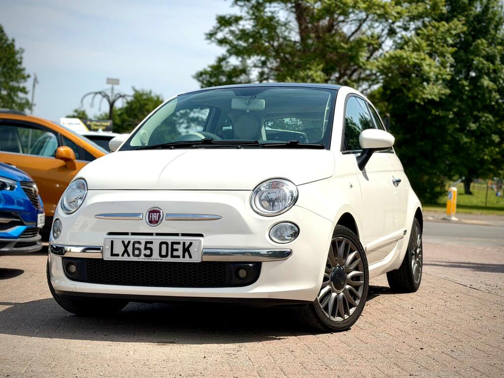 Fiat 500 1.2 Lounge Euro 6 Ss White