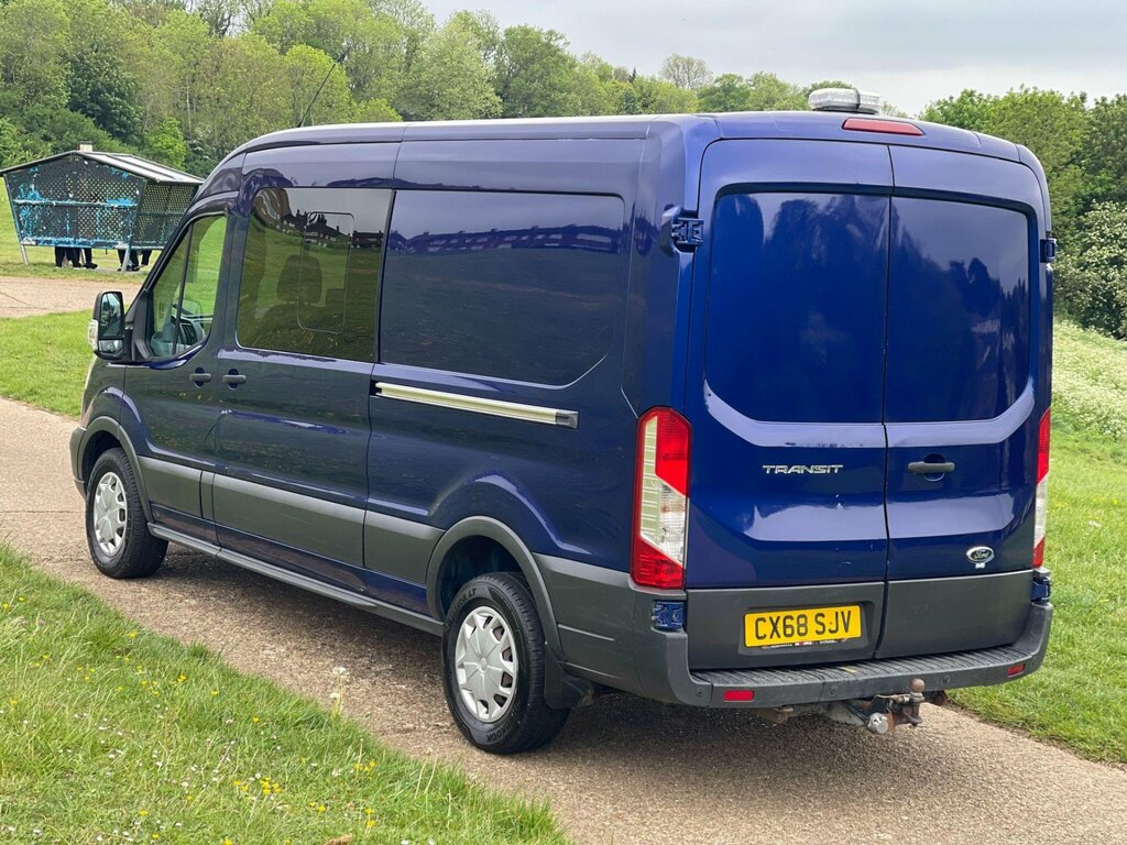 Ford Transit Custom 2.0 350 Ecoblue Crew Van Fwd L3 H2 Euro 6 6Dr CX68SJV Blue #6