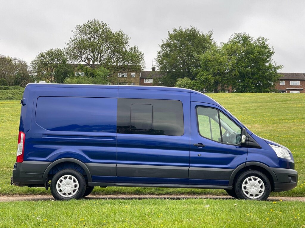 Ford Transit Custom 2.0 350 Ecoblue Crew Van Fwd L3 H2 Euro 6 6Dr CX68SJV Blue #3