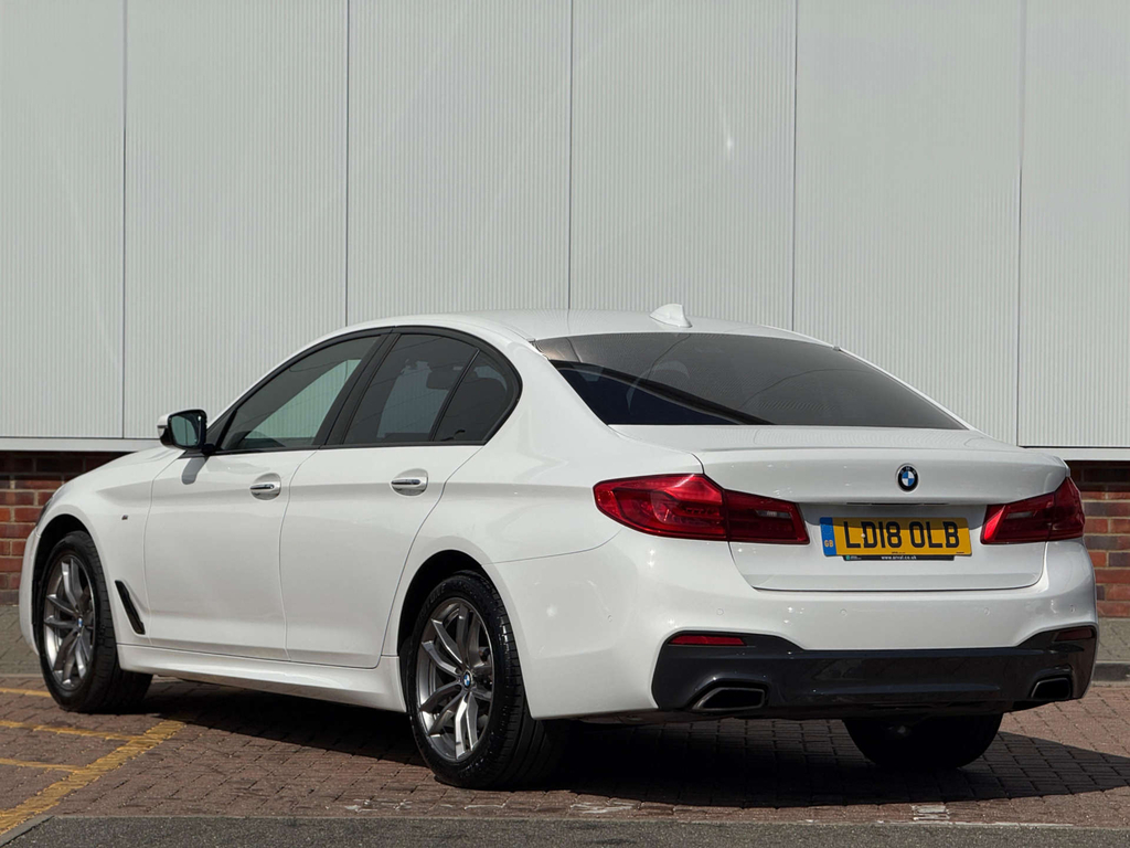 BMW 5 Series 520D M Sport LD18OLB White #4