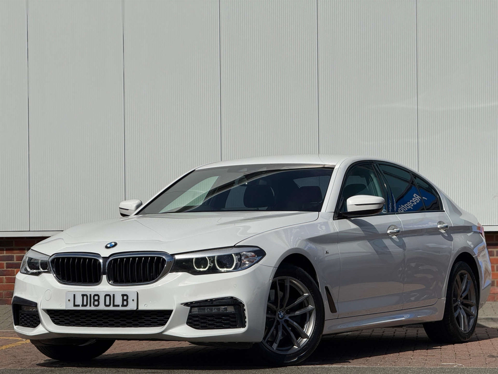 BMW 5 Series 520D M Sport LD18OLB White #3
