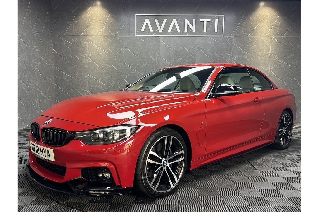 BMW 4 Series 420D M Sport U5228 Ulez DF18HYA Red #4