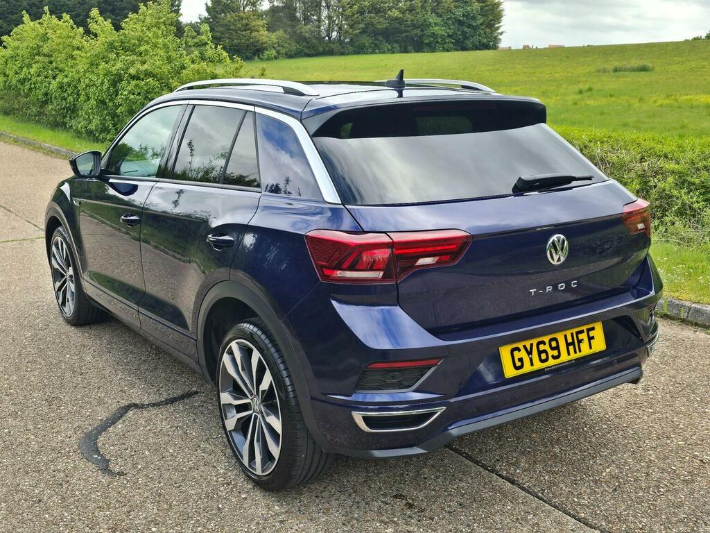 Volkswagen T-Roc Suv 1.5 Tsi Evo R-line Dsg Euro 6 Ss 2019 GY69HFF Blue #3