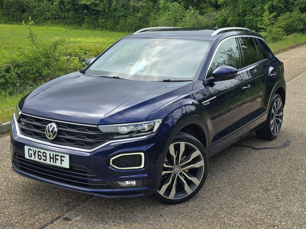 Volkswagen T-Roc Suv 1.5 Tsi Evo R-line Dsg Euro 6 Ss 2019 GY69HFF Blue #2