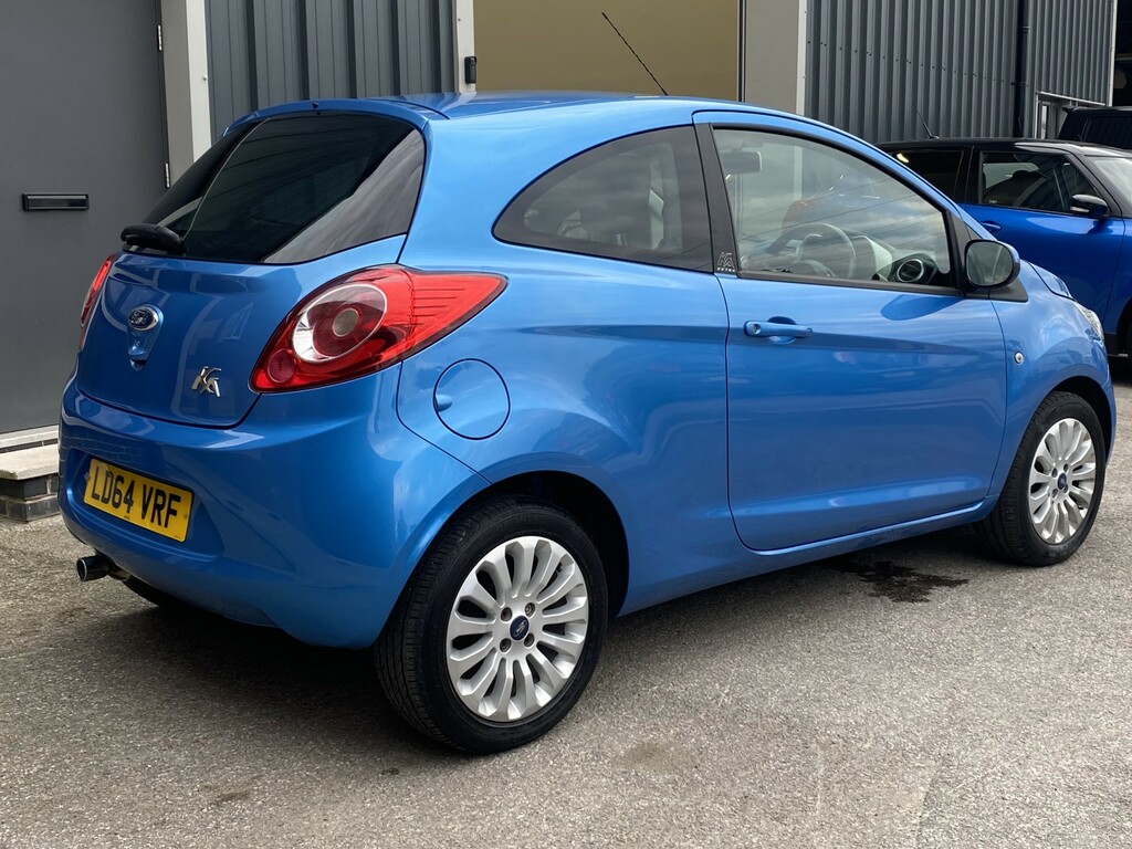 Ford KA Hatchback 1.2 Zetec 11 Services 201464 LD64VRF Blue #3