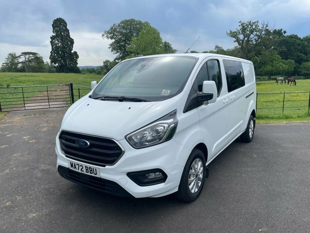 Ford Transit Custom 2022 2.0 300 Ecoblue Limited Crew Van Double Cab 5 White