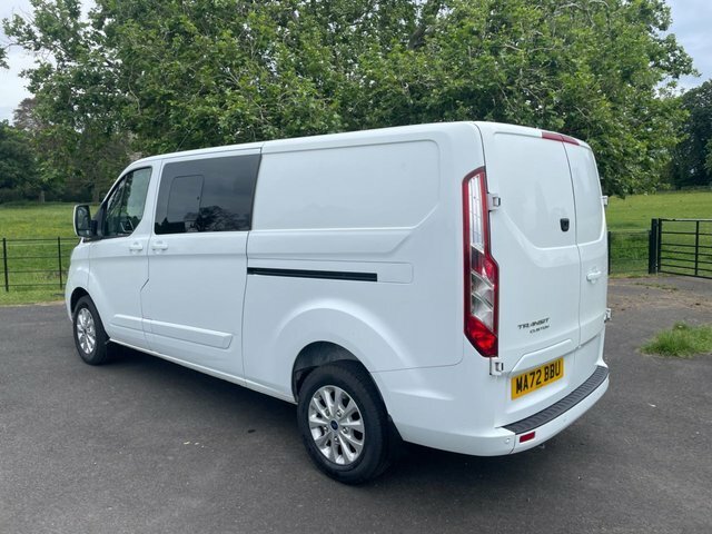 Ford Transit Custom 2022 2.0 300 Ecoblue Limited Crew Van Double Cab 5 MA72BBU White #3