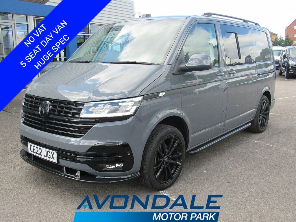 Volkswagen Transporter Tdi Highline 150 Bhp Dsg No Vat 5 Seat Day Camper Grey