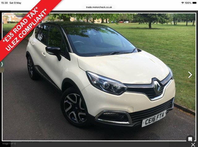 Renault Captur 0.9 Tce Energy Dynamique S Nav Suv Manu White