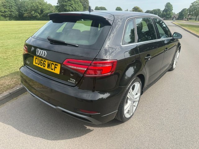 Audi A3 2.0 Tdi S Line Sportback Quattro Black #4