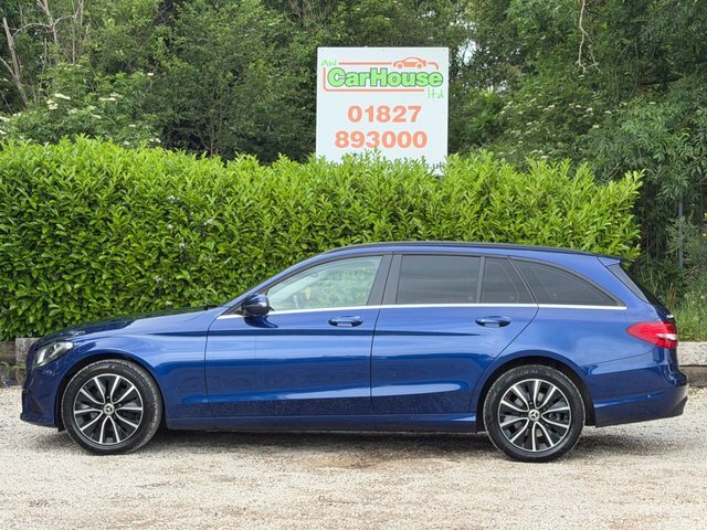 Mercedes-Benz C Class 2.0 C220d Se Estate YB68UOK Blue #6
