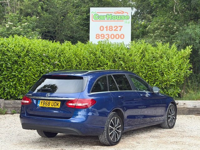 Mercedes-Benz C Class 2.0 C220d Se Estate YB68UOK Blue #2