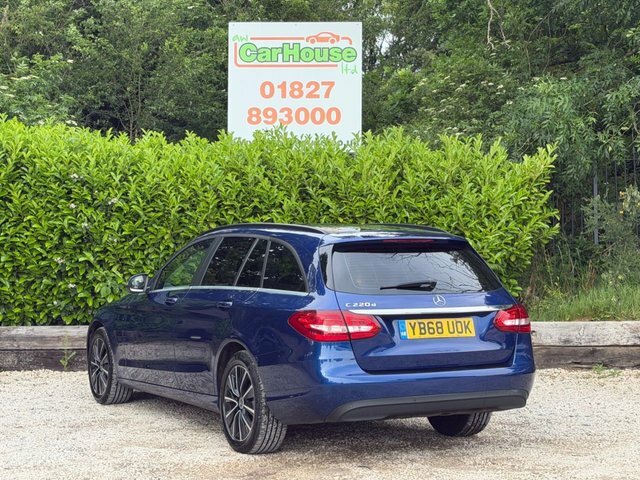 Mercedes-Benz C Class 2.0 C220d Se Estate YB68UOK Blue #3