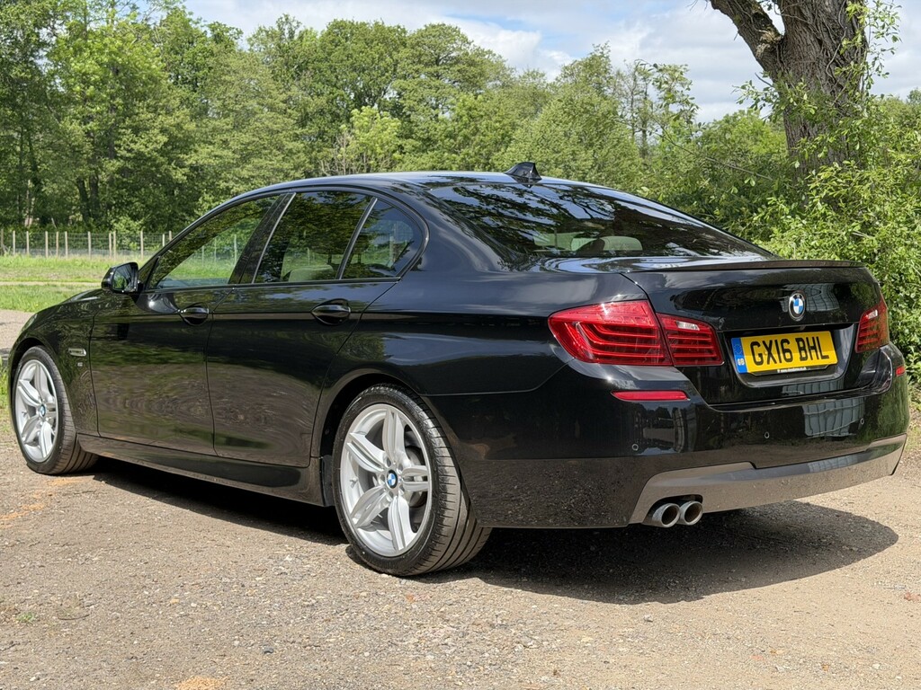 BMW 5 Series 2.0 520D M Sport Saloon Black #3