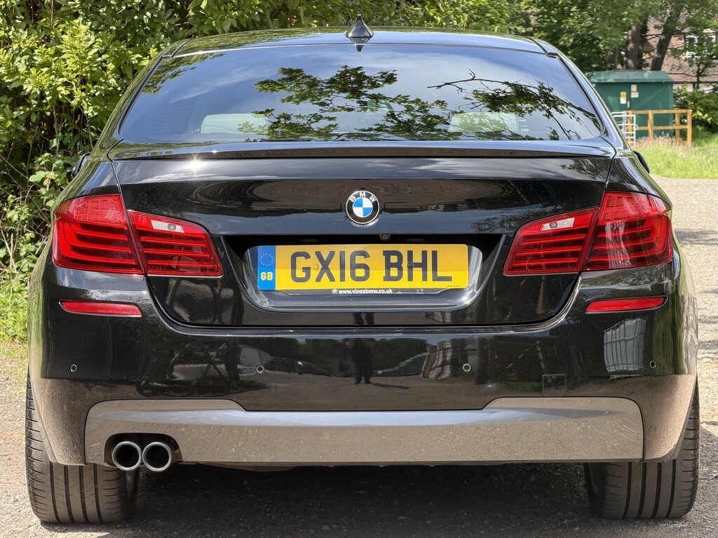 BMW 5 Series 2.0 520D M Sport Saloon Black #4