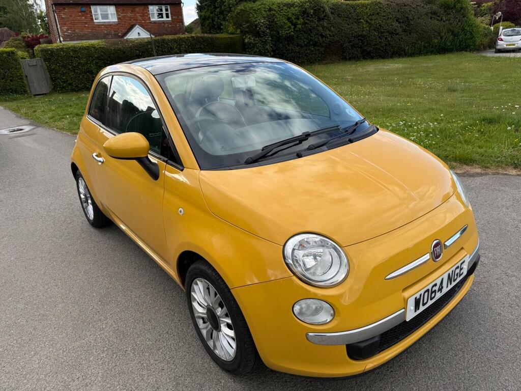 Fiat 500 Hatchback 1.2 Lounge Euro 6 Ss 201564 WO64NGE Yellow #2