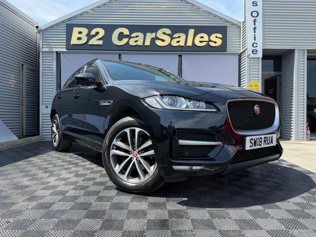 Jaguar F-Pace Suv 2.0 D240 R-sport Awd Euro 6 Ss 20 SW18RUA Black #2