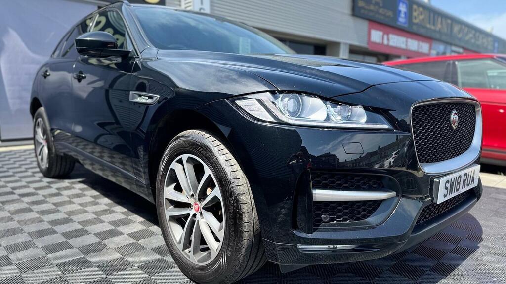 Jaguar F-Pace Suv 2.0 D240 R-sport Awd Euro 6 Ss 20 SW18RUA Black #3