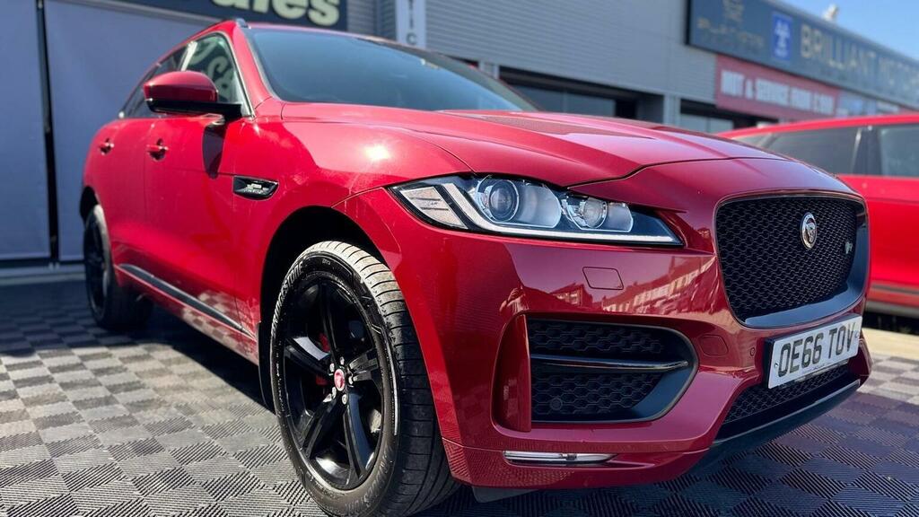 Jaguar F-Pace Suv 2.0 D180 R-sport Awd Euro 6 Ss 20 OE66TOV Red #3