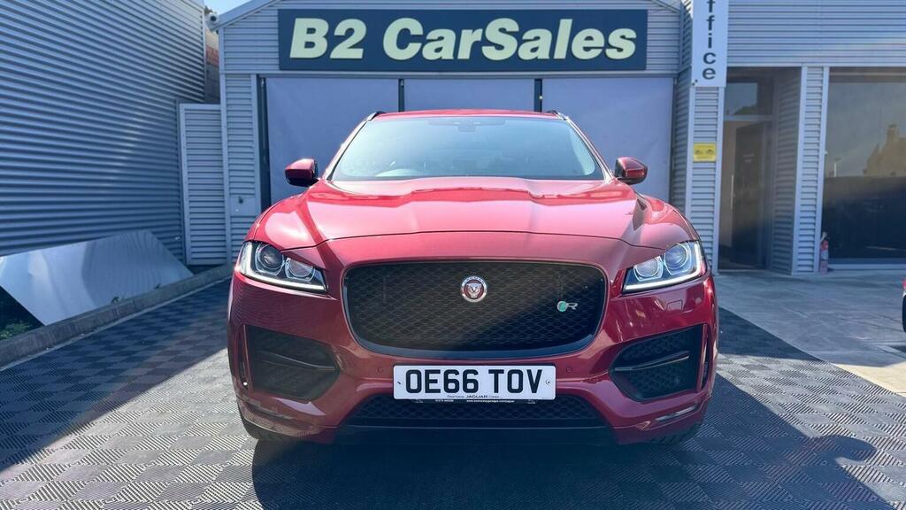 Jaguar F-Pace Suv 2.0 D180 R-sport Awd Euro 6 Ss 20 OE66TOV Red #4