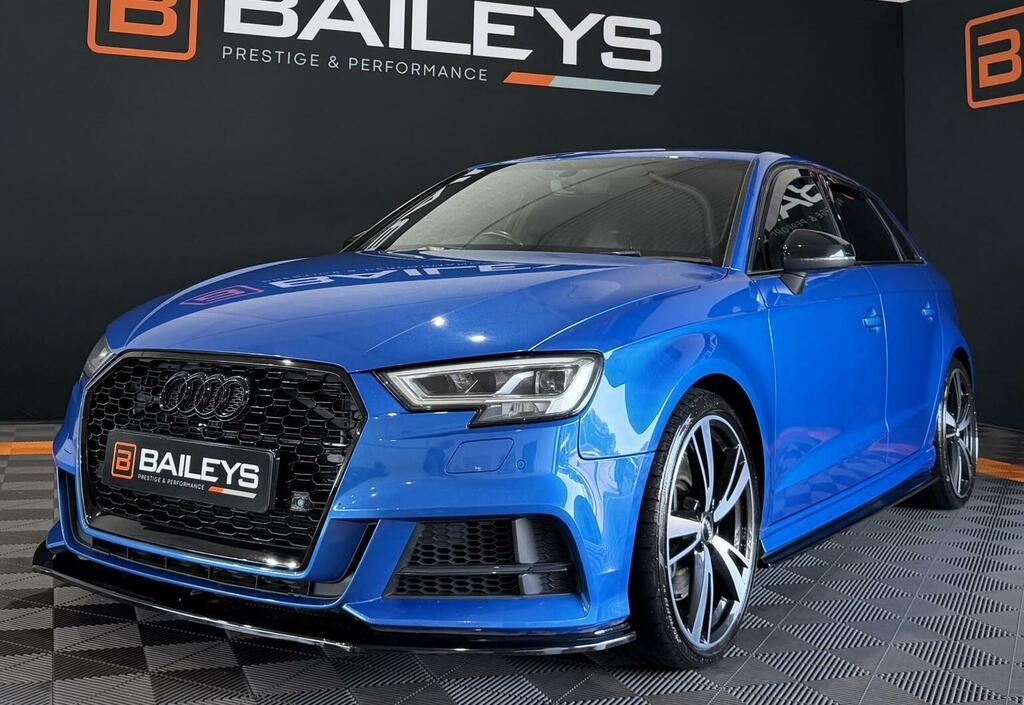 Audi S3 2.0 Tfsi Black Edition Sportback S Tronic Quattro NX67OHU Blue #6