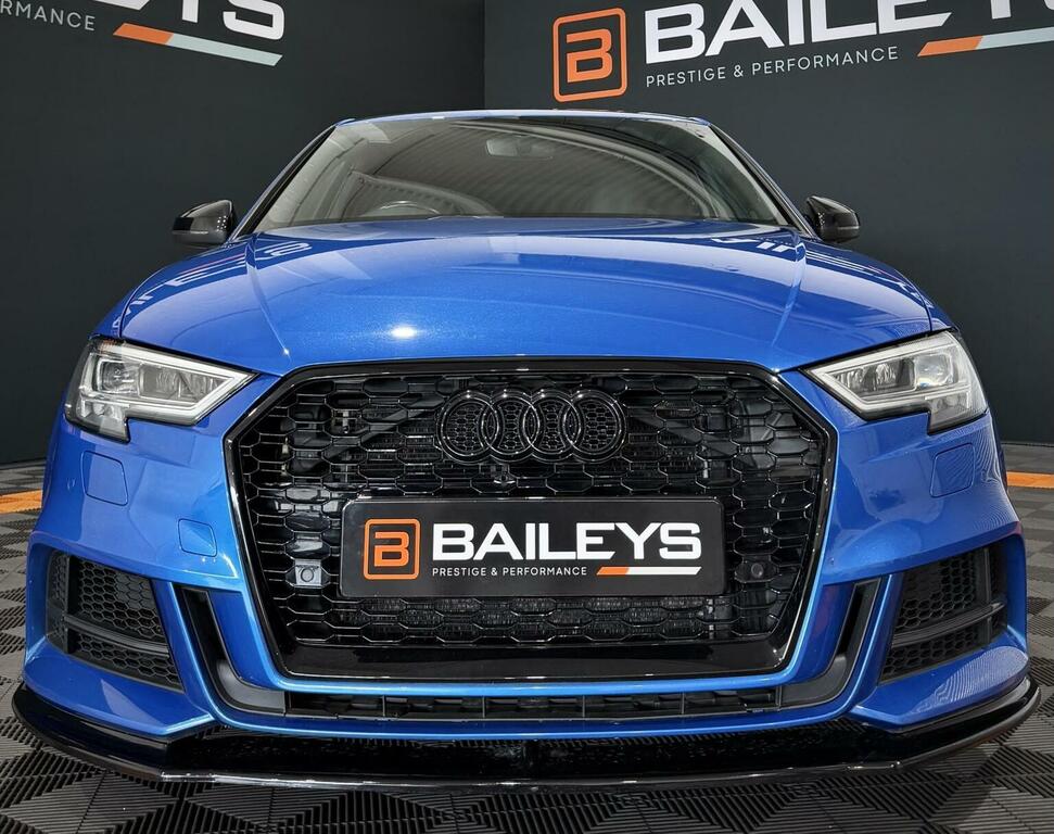 Audi S3 2.0 Tfsi Black Edition Sportback S Tronic Quattro NX67OHU Blue #3