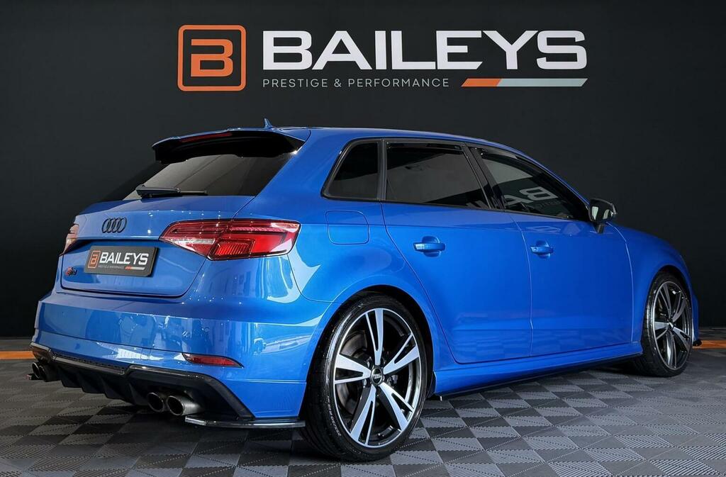 Audi S3 2.0 Tfsi Black Edition Sportback S Tronic Quattro NX67OHU Blue #2