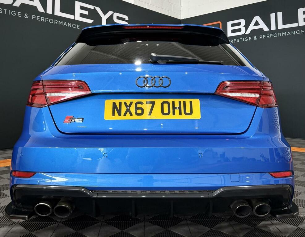 Audi S3 2.0 Tfsi Black Edition Sportback S Tronic Quattro NX67OHU Blue #4